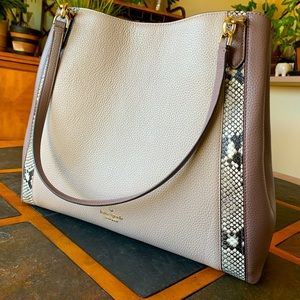 Kate Spade Jackson MixMaterial Lrg Triple Comprtmt